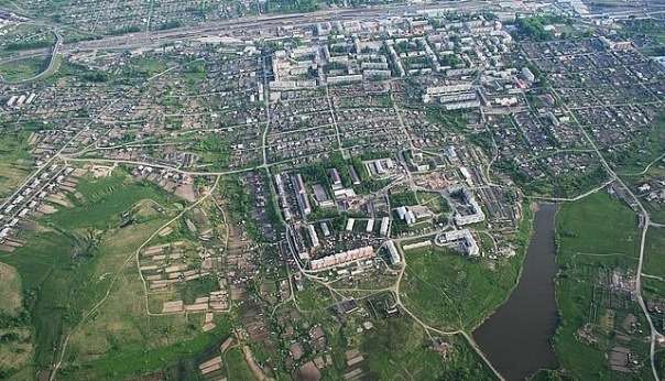 Город Тайга с высоты птичьего полета (фото из интернета)