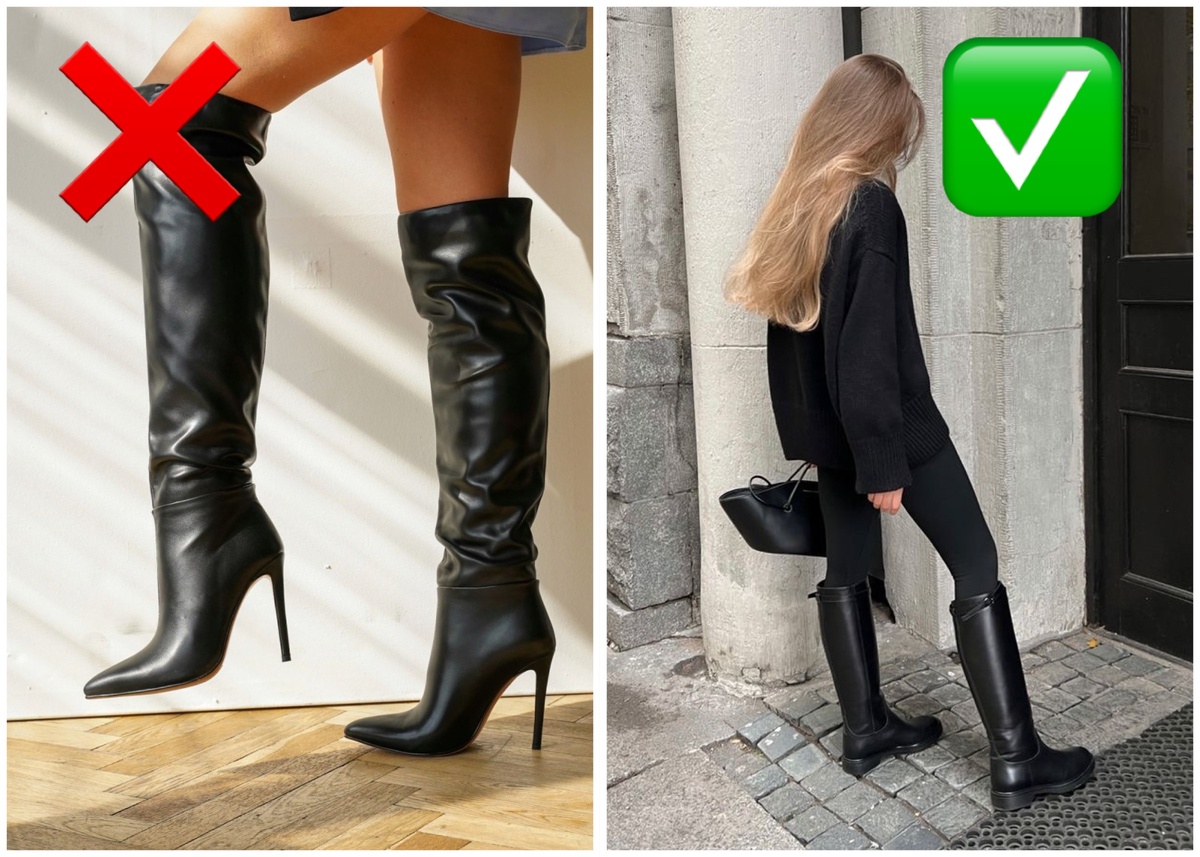 Сапоги на шпильке