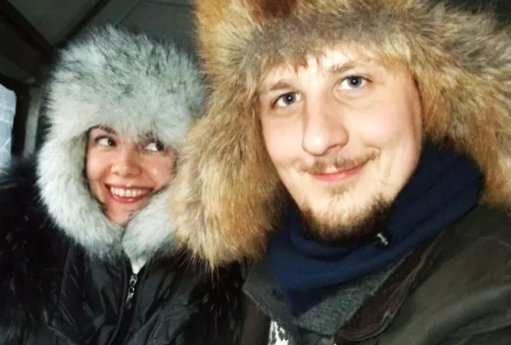 на фото Анна Миклош и Владимир Шпомер