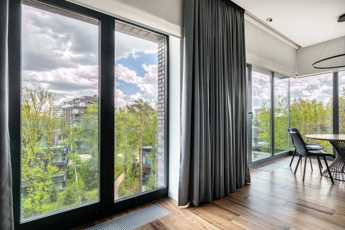 Фото: Длина штор в гостиной