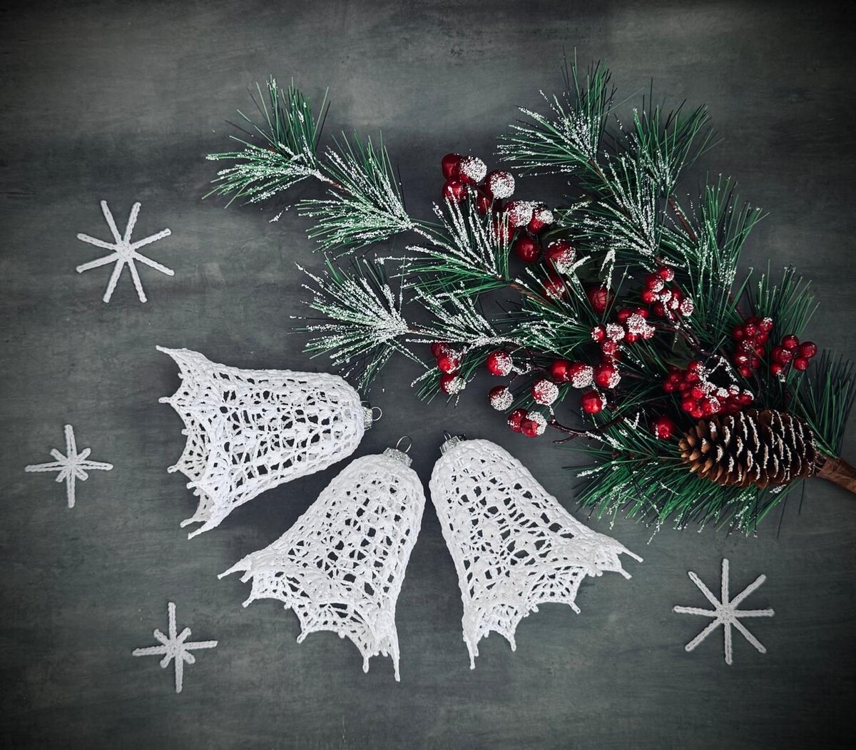 Колокольчики крючком