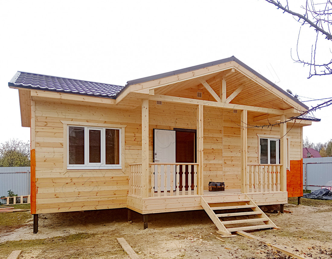 Каркасный дом в деревне Евсеево