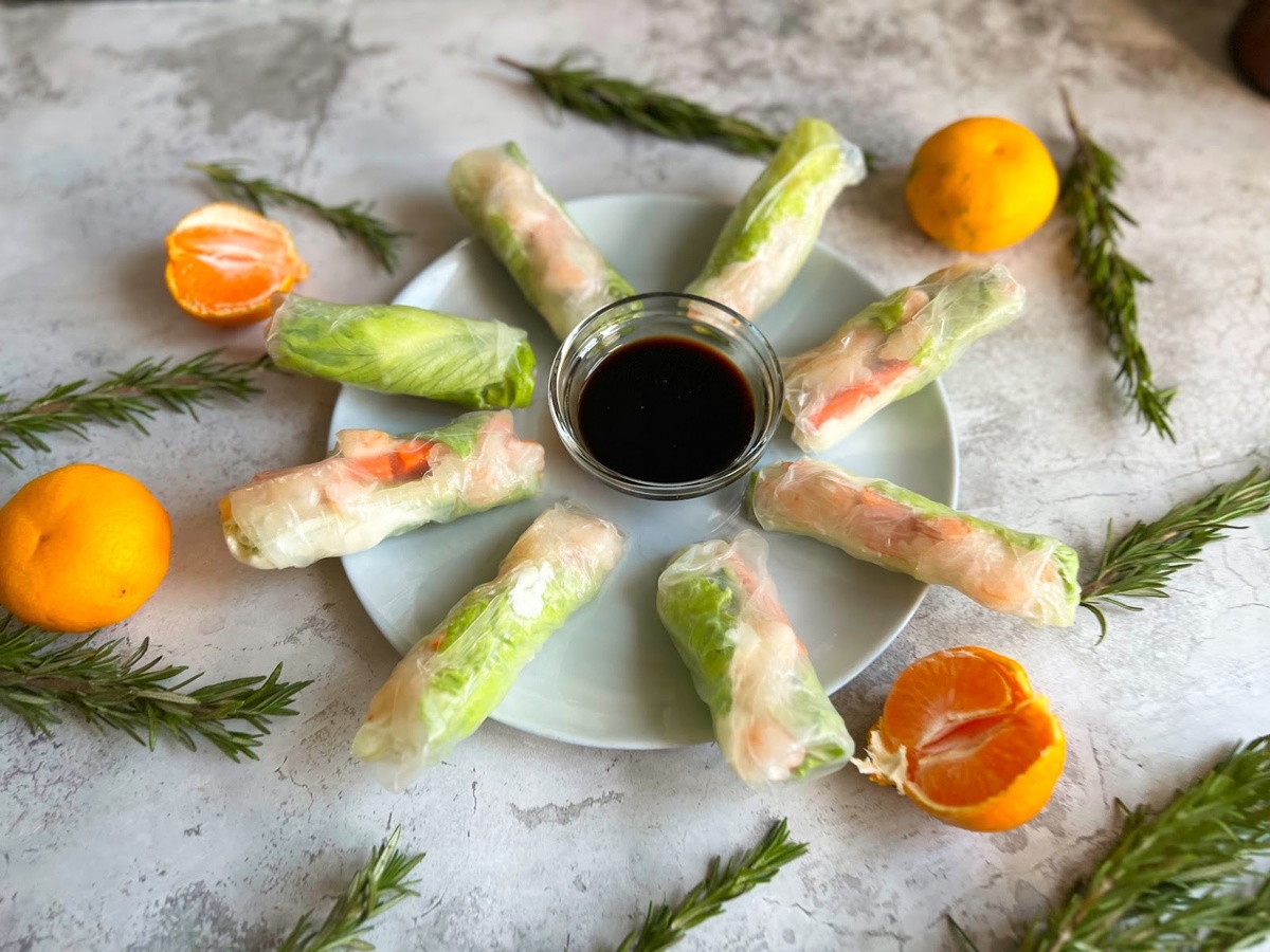Спринг роллы – закуска на праздничный сто - Сладкий Персик 