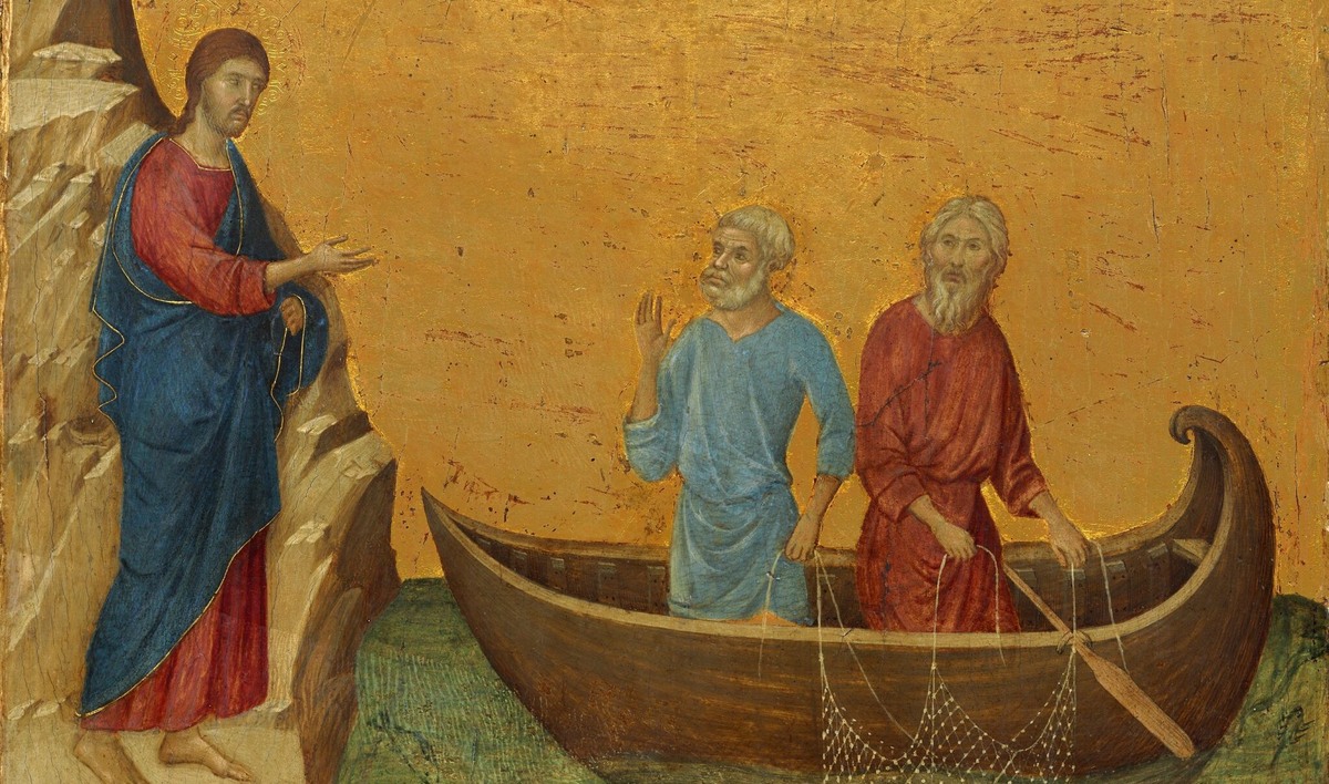 Дуччо ди Буонинсенья – Призвание апостолов Петра и Андрея.  1308–1313 гг.