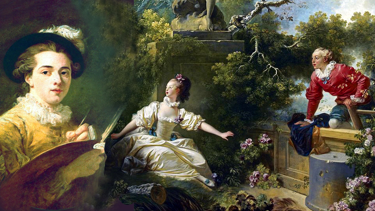 Коллаж автора из картин Фрагонара.