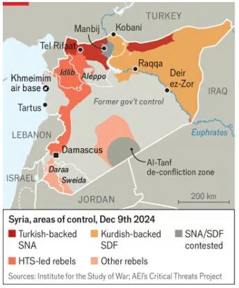 Карта: The Economist
