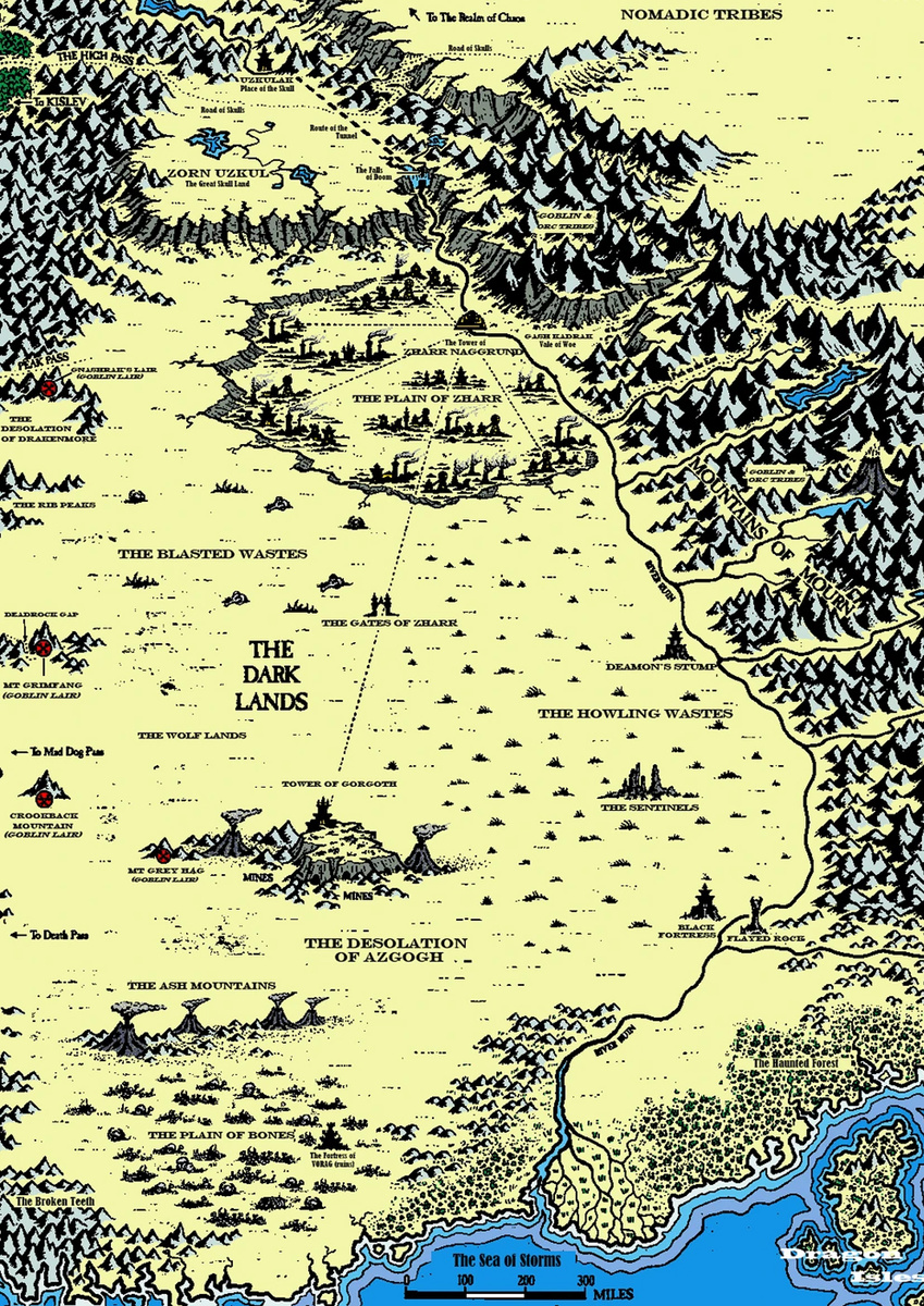 Темные земли к востоку от Краесветных гор