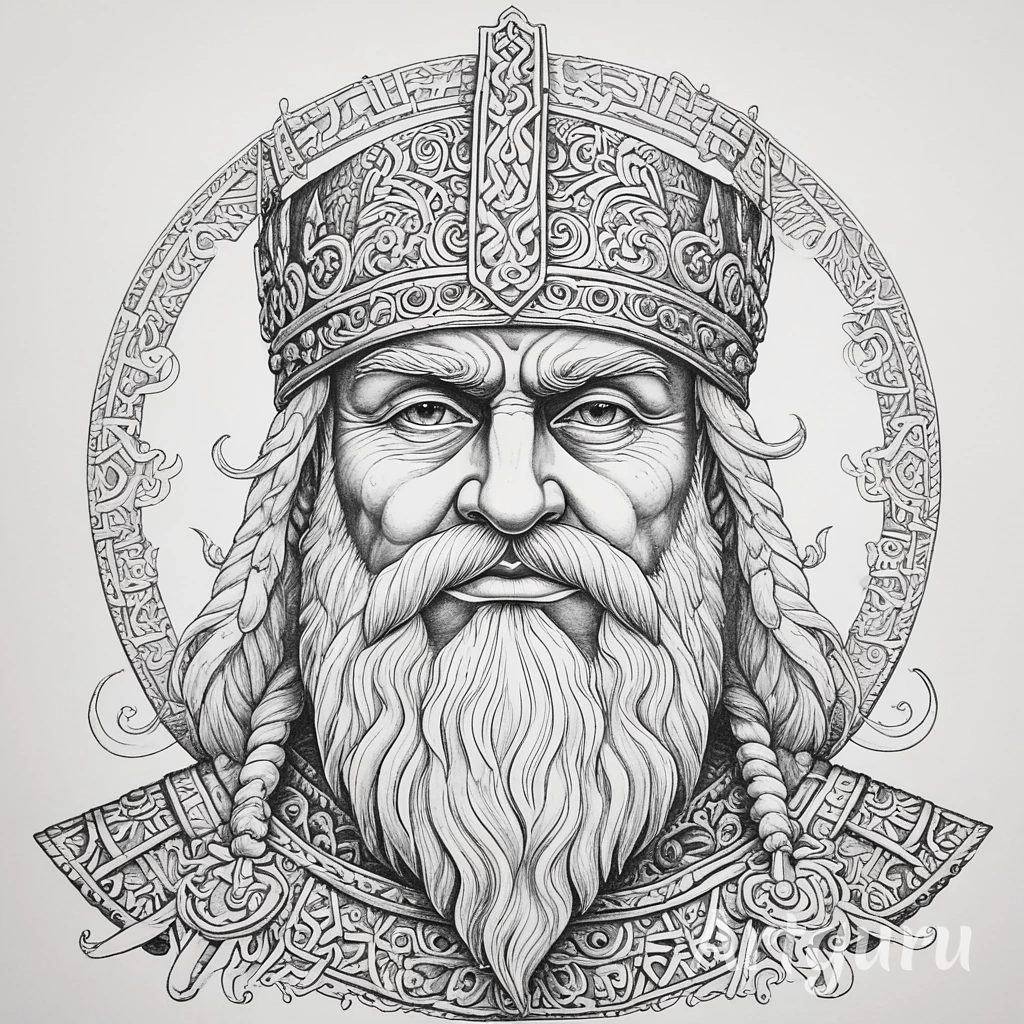 Перун, каким его изображали древние славяне.