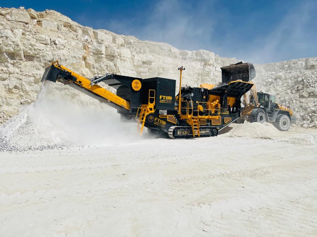 FABO FTI-130. Мобильная роторная дробилка на гусеничном ходу.