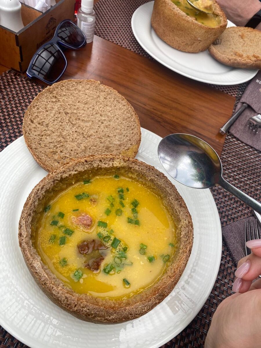 супчики в хлебушке, - обожать😋