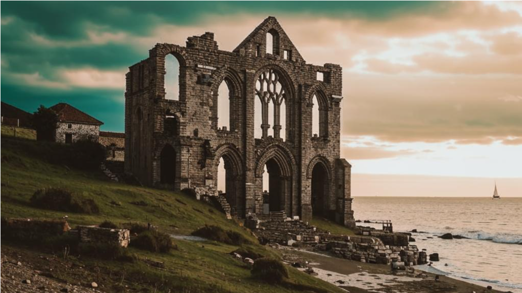 Руины аббатства, запутанные лабиринты под ними, полно тайн...