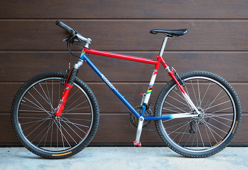 Ritchey SoftTail - горный двухподвесочный велосипед 1997 года выпуска. Из коллекции Веломузея Андрея Мятиева.