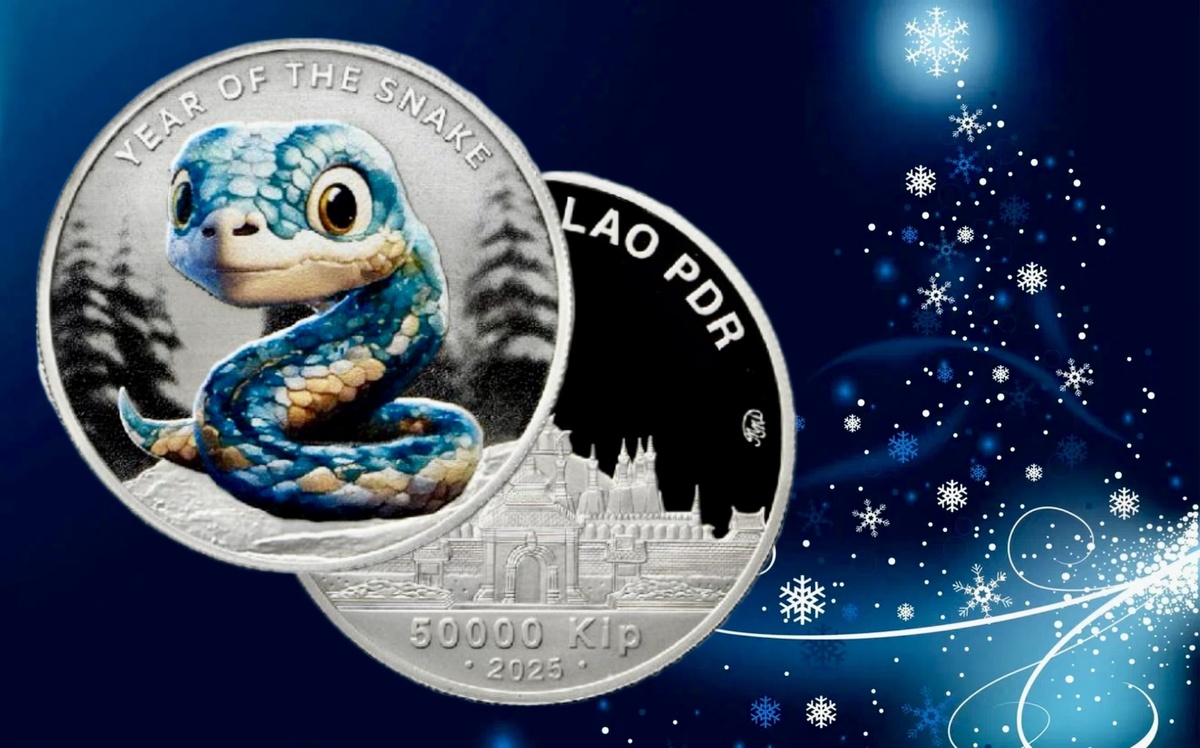 Коллекционная монета «Год Змеи» 2025 года. Источник: sberbank.com