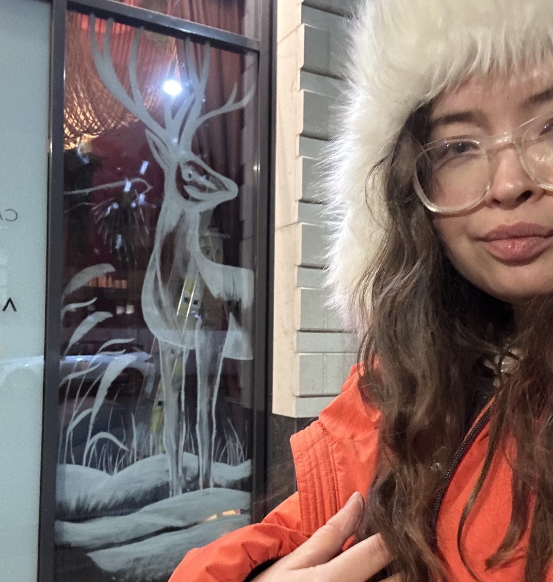 Снова выхожу на улицу для оценки рисунки снаружи.