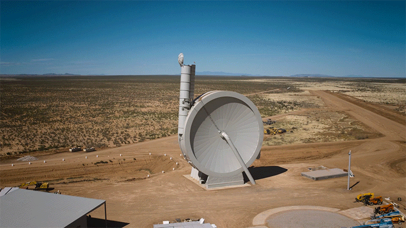 Суборбитальный масс-ускоритель SpinLaunch A-33 в Нью-Мексико. Источник: SpinLaunch