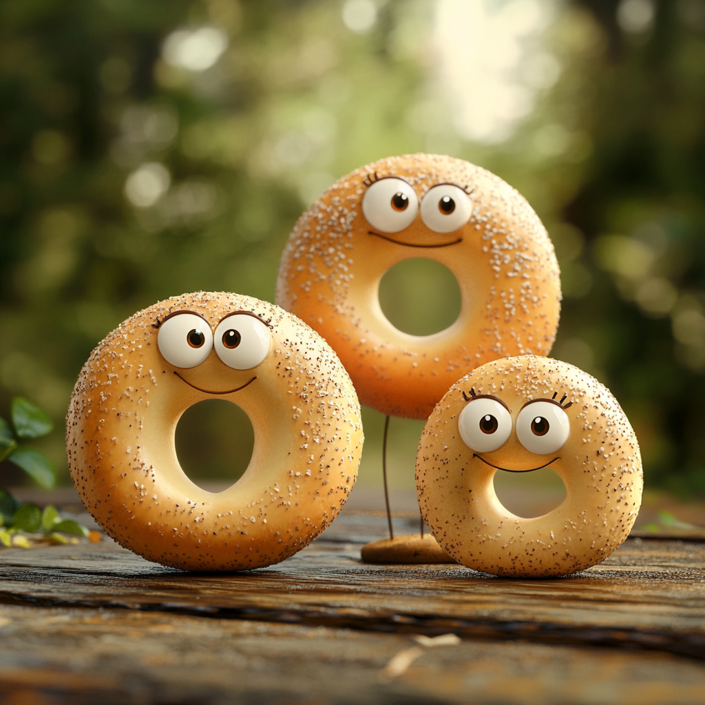 Иллюстрация бубличного семейства с помощью ИИ. Подготовила специально для статьи