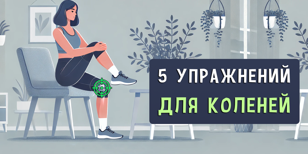 5 упражнений для укрепления коленных суставов (сидя на стуле)