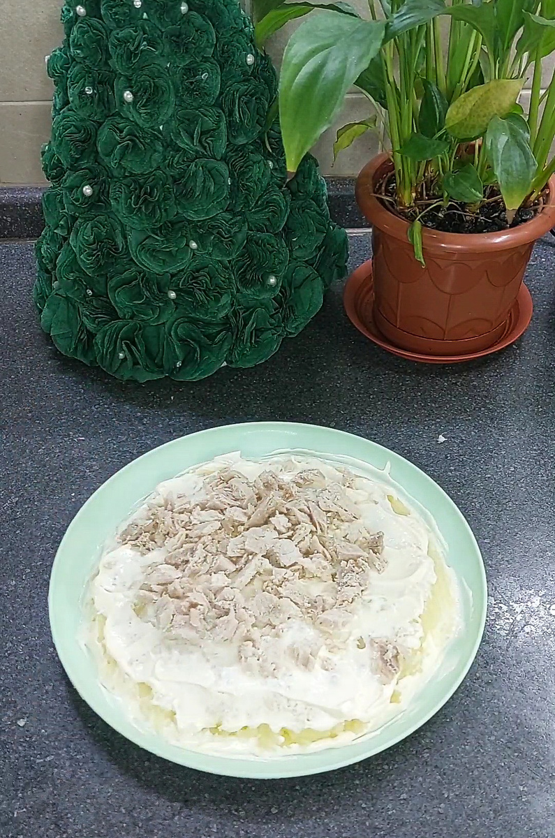 Третий слой- курица