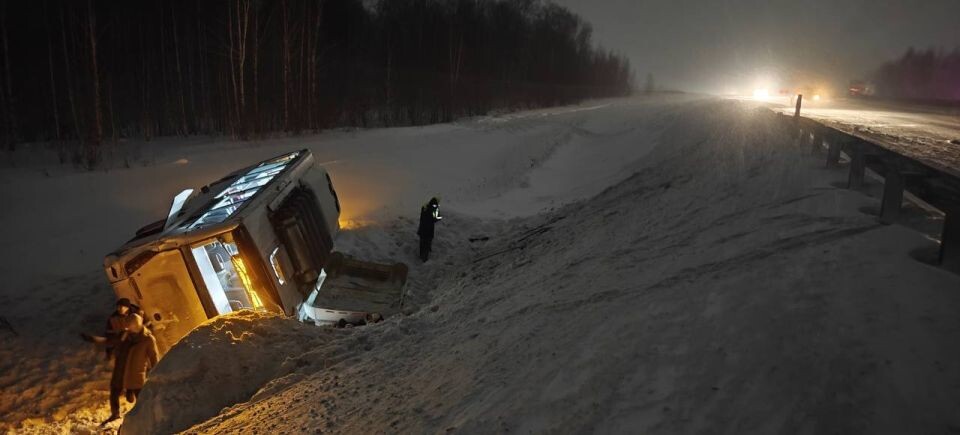    Авария с автобусом под Новосибирском. Источник: МВД по Новосибирской области