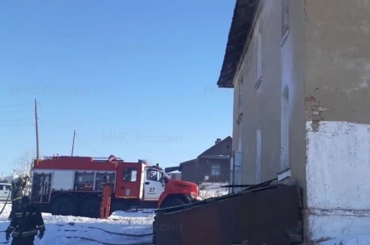    Огнеборцы спасли 64-летнюю женщину на пожаре в Оловянной