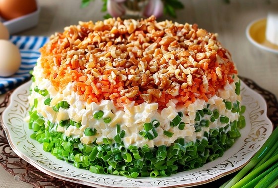    Салат «Медвежья шубка» с сыром