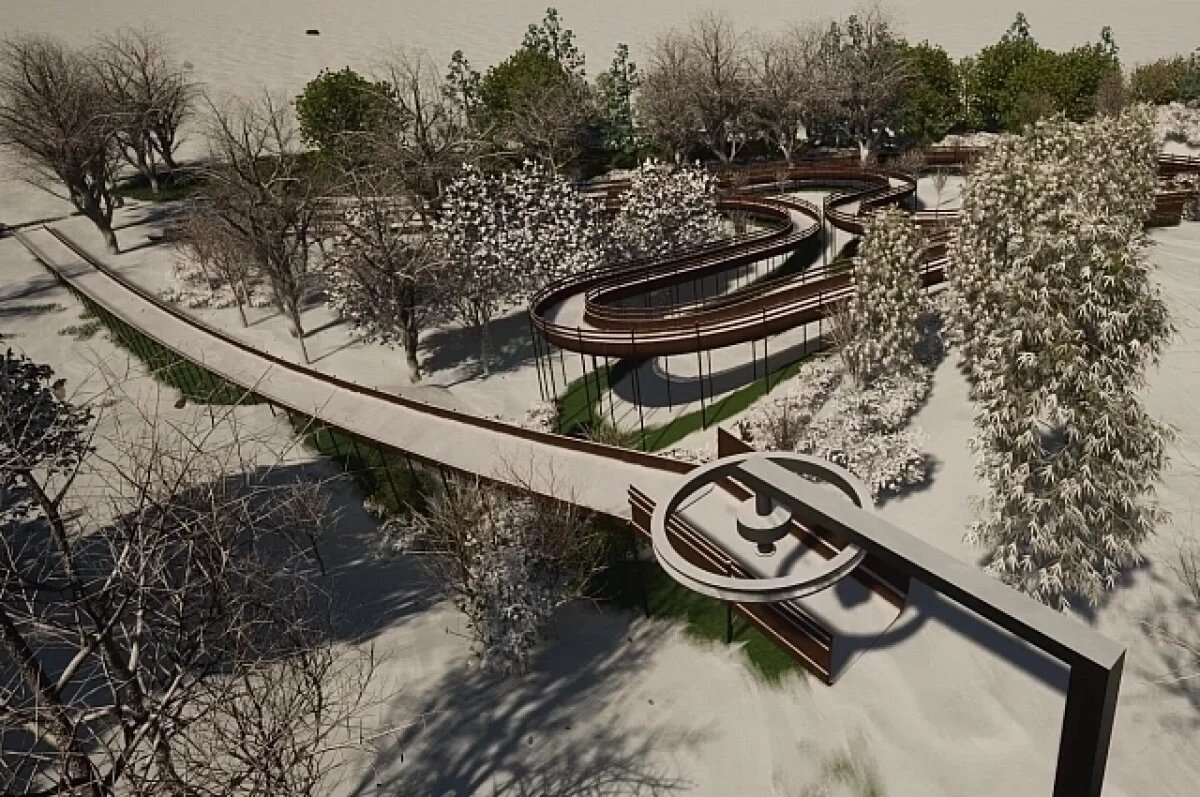    В уральском Парке сказов создают к Новому году 70-метровые тюбинг-горки