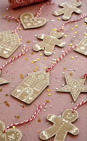     Елочные игрушки из картона своими руками: 8 идей для праздничного творчества