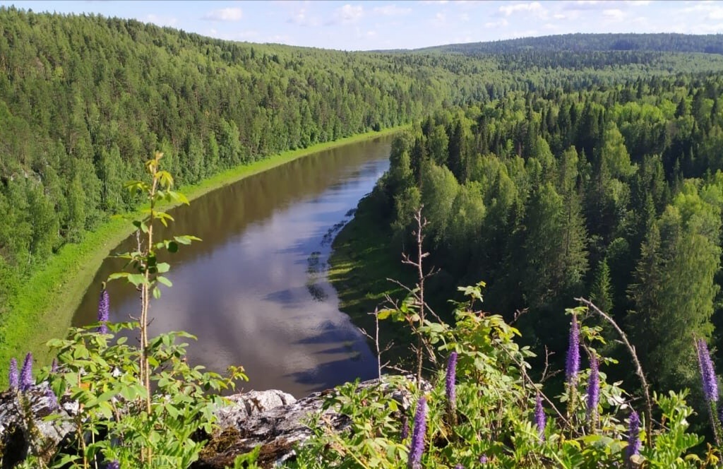 Река Чусовая на Урале.