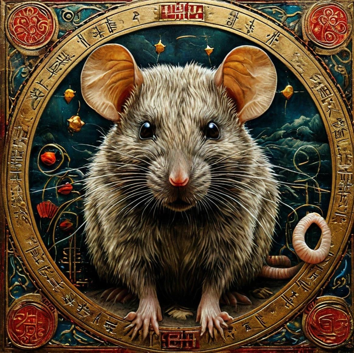 Крыса 1960, 1972, 1984, 1996, 2008, 2020, 2032. 