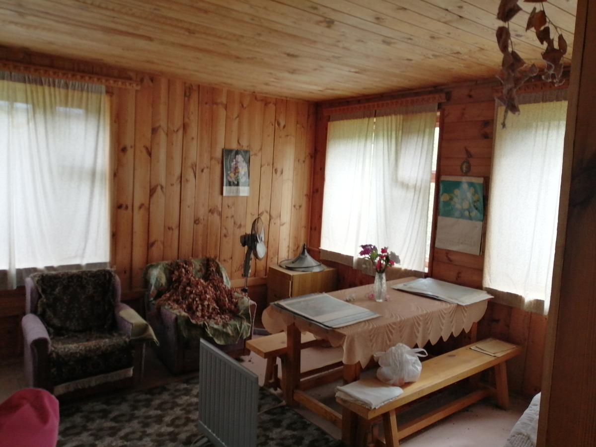 Единственая комната, но довольно просторная оказалась