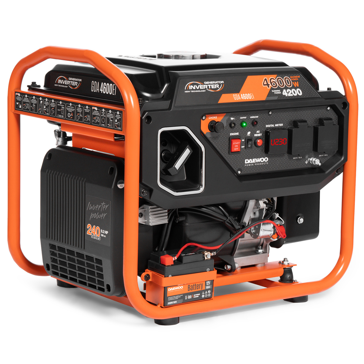 Инверторные генераторы DAEWOO GDA 2500i, 3800i, 4600Ei.