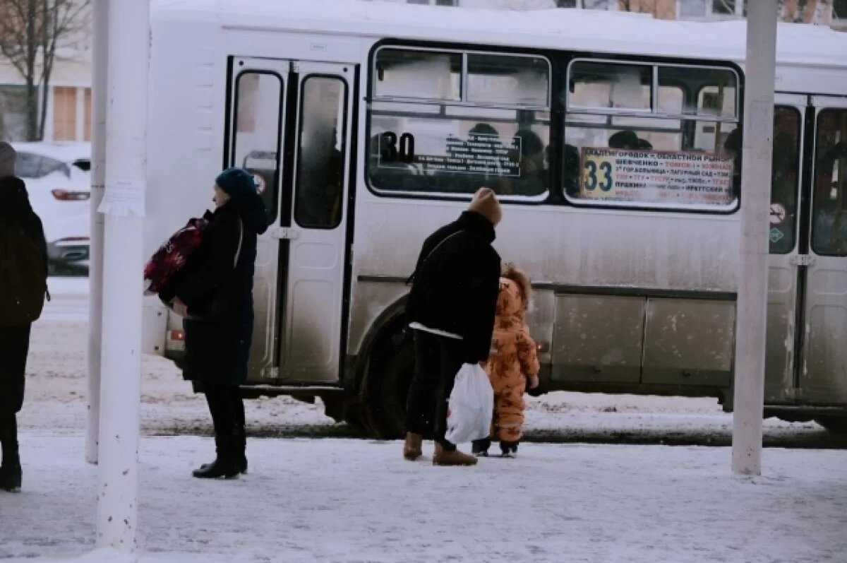    В Томске проверят выход общественного транспорта в морозы