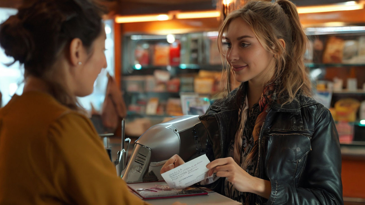 Иногда на кассе продавец спрашивает, нужен ли бумажный вариант чека