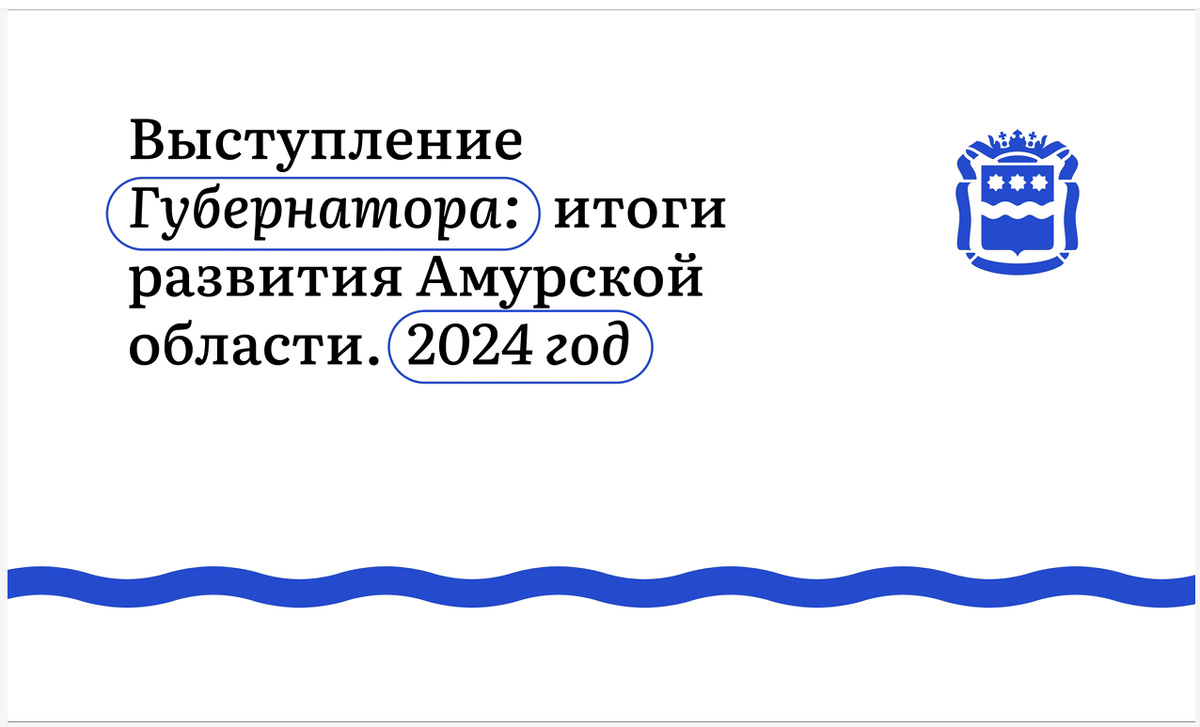 Выступление губернатора Амурской области Василий Орлов было в рамках отчета за 2024 год.