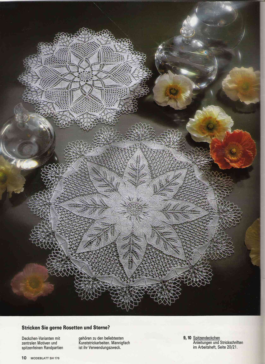 Салфетки спицами