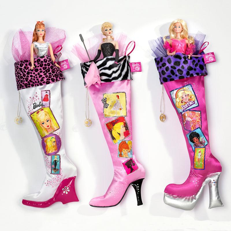 Barbie Time Capsule Holiday Stockings, Mattel 