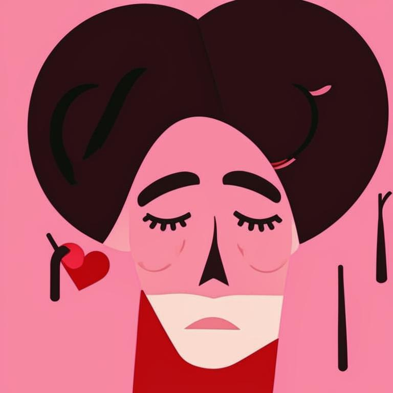 Так изобразил ИИ фразу "на сердце тяжело"