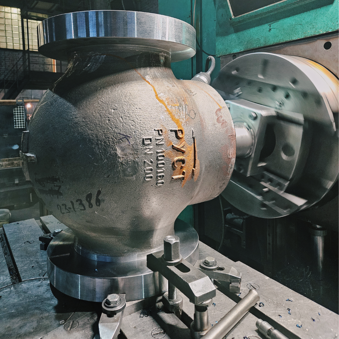 Расточка корпуса запорной и регулирующей арматуры большого диаметра. «МЕХМЕТ»