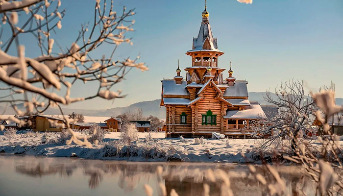 Храм Николая Чудотворца в с. Новотырышкино, Алтайский край. Фото: goodfon.com