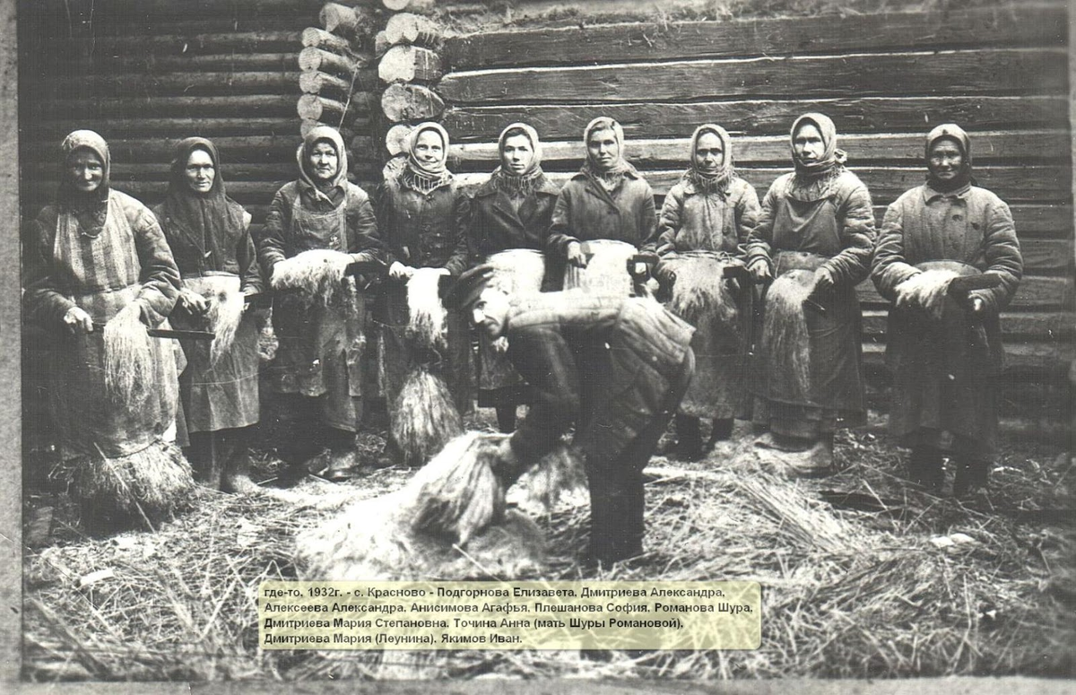 Фото Валентины Желтухиной (Шароновой). Судя по фото - обработка льна.