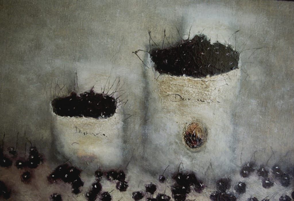 Алексей  Рютин. Черешни. 2009,х, м, 40х60