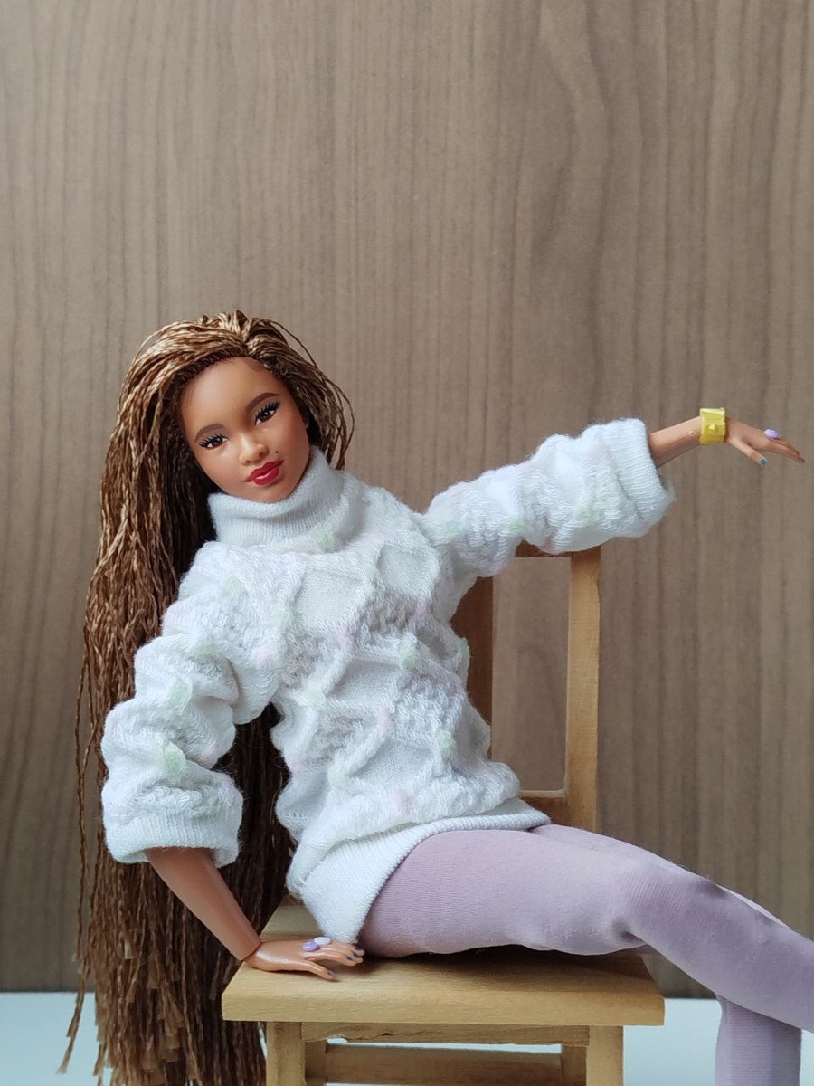 кукла барби Мбили косичка БМР