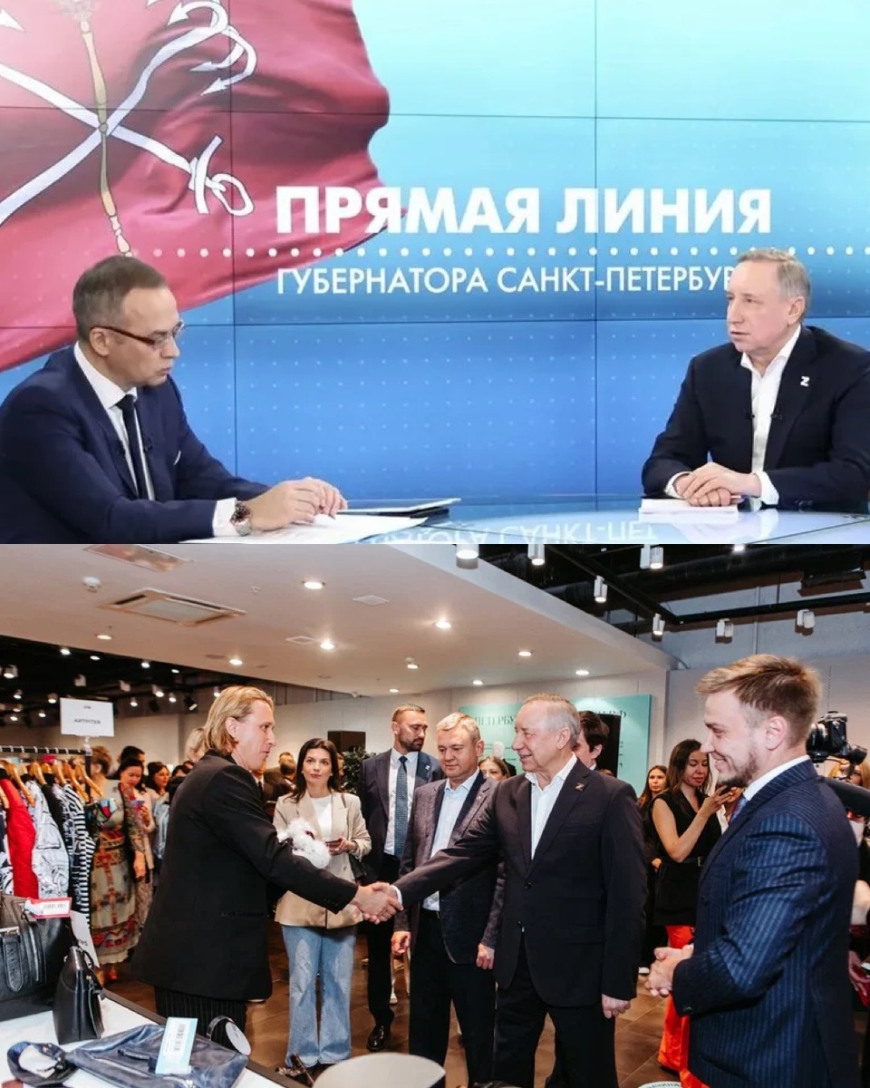 Дмитрий Веларди на встрече с Александром Бегловым, открытие «Петербургский дизайн», ТРК Галерея