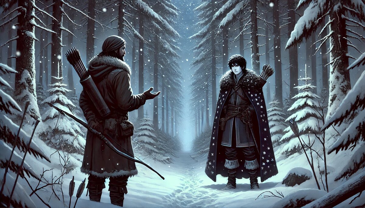 Встреча с охотником: зов о помощи и надежда в ночи