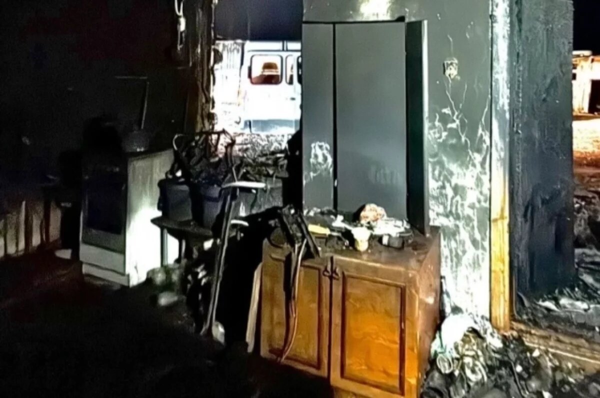    Мужчина погиб при пожаре в частном доме в Курганской области