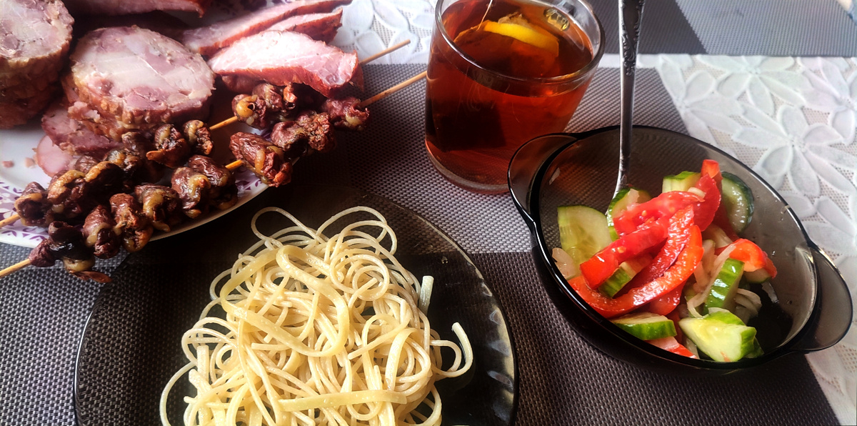 Вполне себе приличный ужин получился