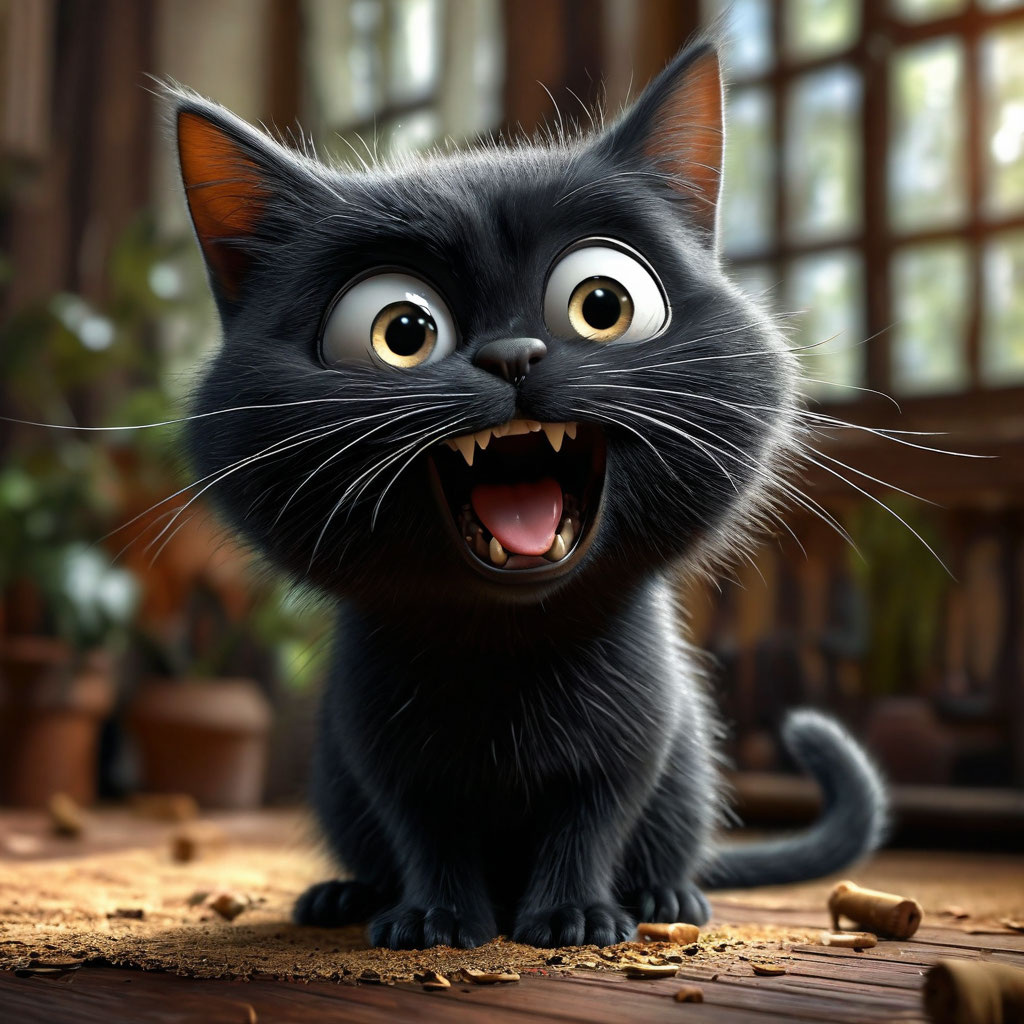 Бу, испугался?