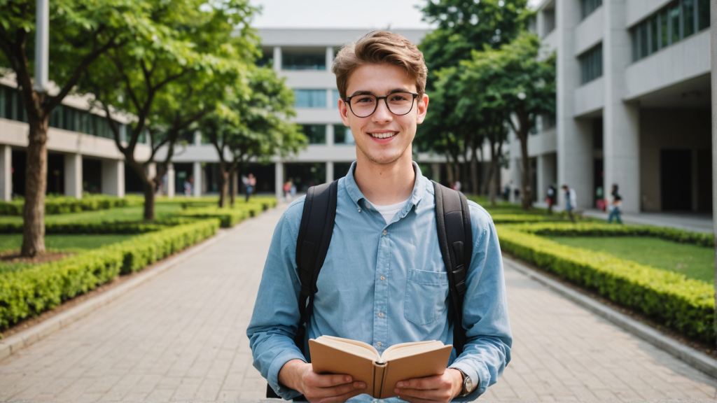 студент в университете Азии