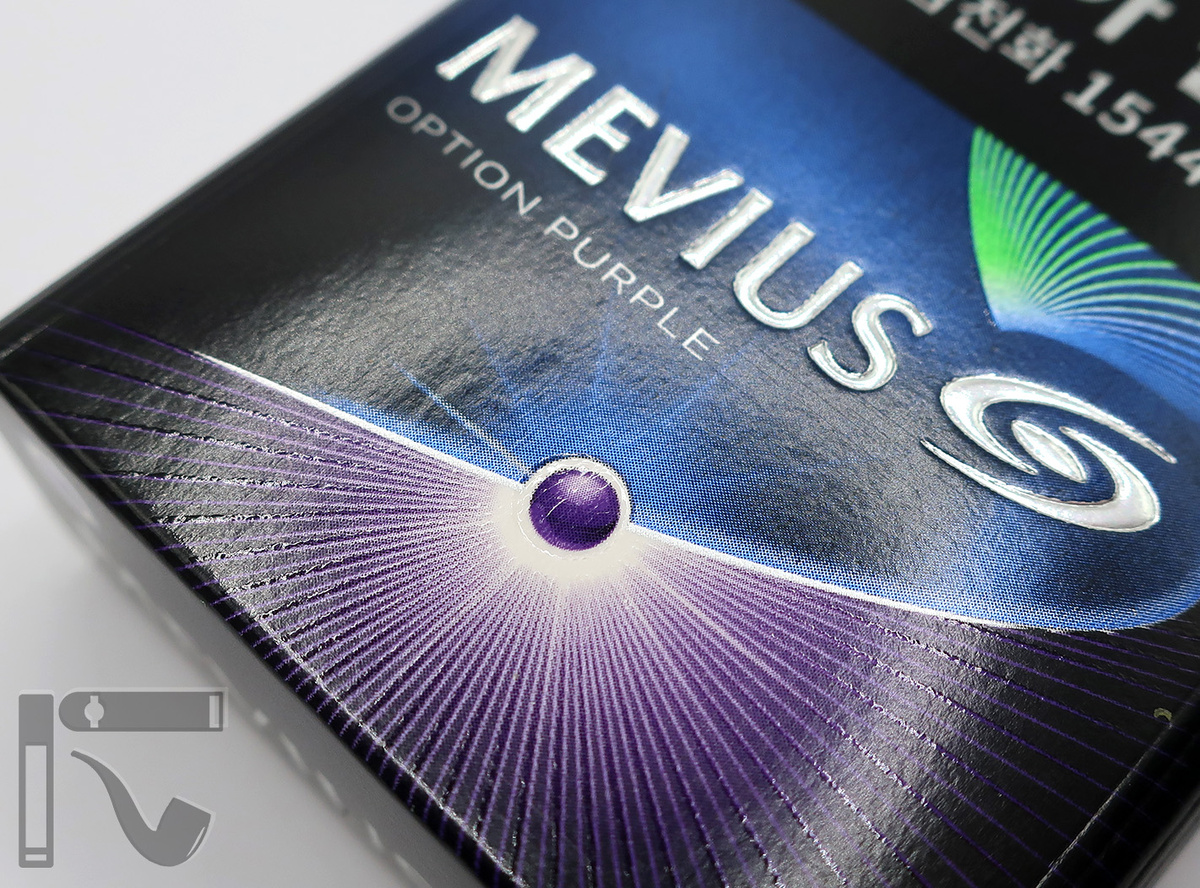 Сигареты Mevius Premium Menthol Option Purple 5. Фото: © канал "Уголок Курильщика"