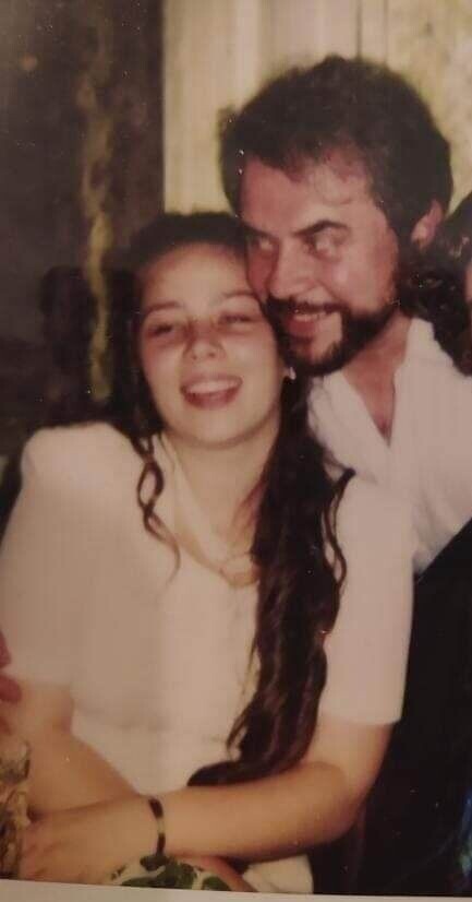 Я и папа на моей свадьбе.